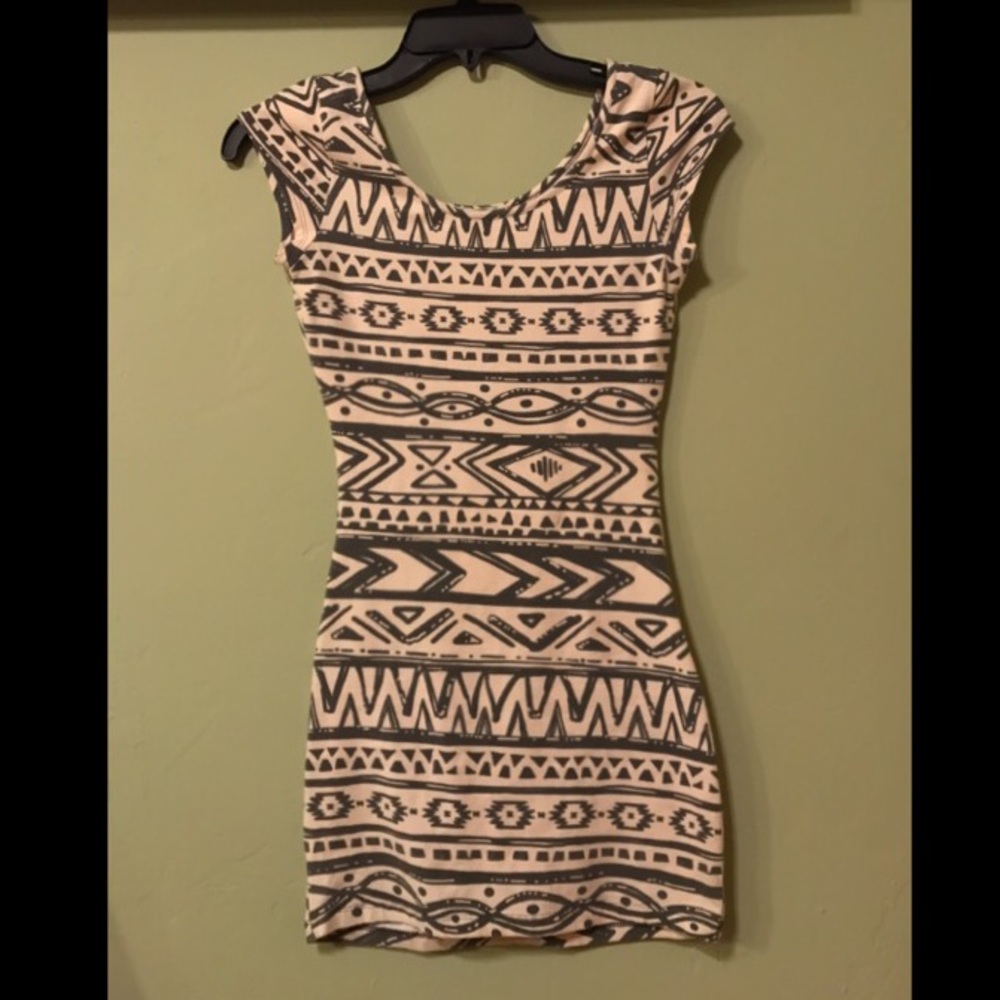 ❤️❤️SOLD❤️❤️ Tribal mini bodycon dress
