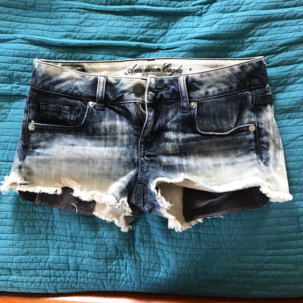 Demin Ombre Shorts - AEO