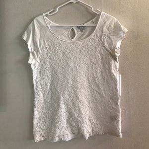 White Lace Tee