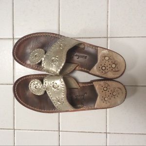 Platinum jack rogers // size 7.5