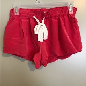 Hot Pink Aritzia Wilfred Shorts