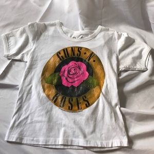 Guns and roses cropped tshirt