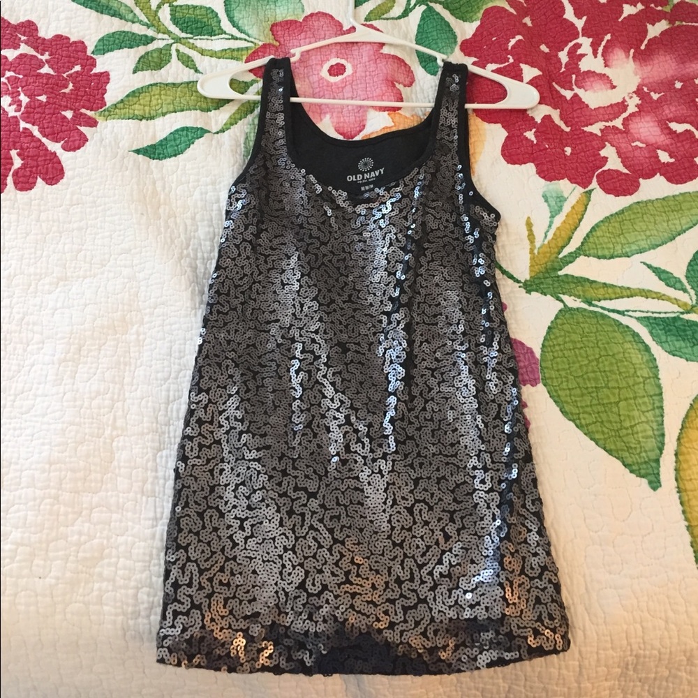 Gray sequenced tank top✨