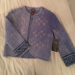 Anthropologie star-studded "jean" jacket