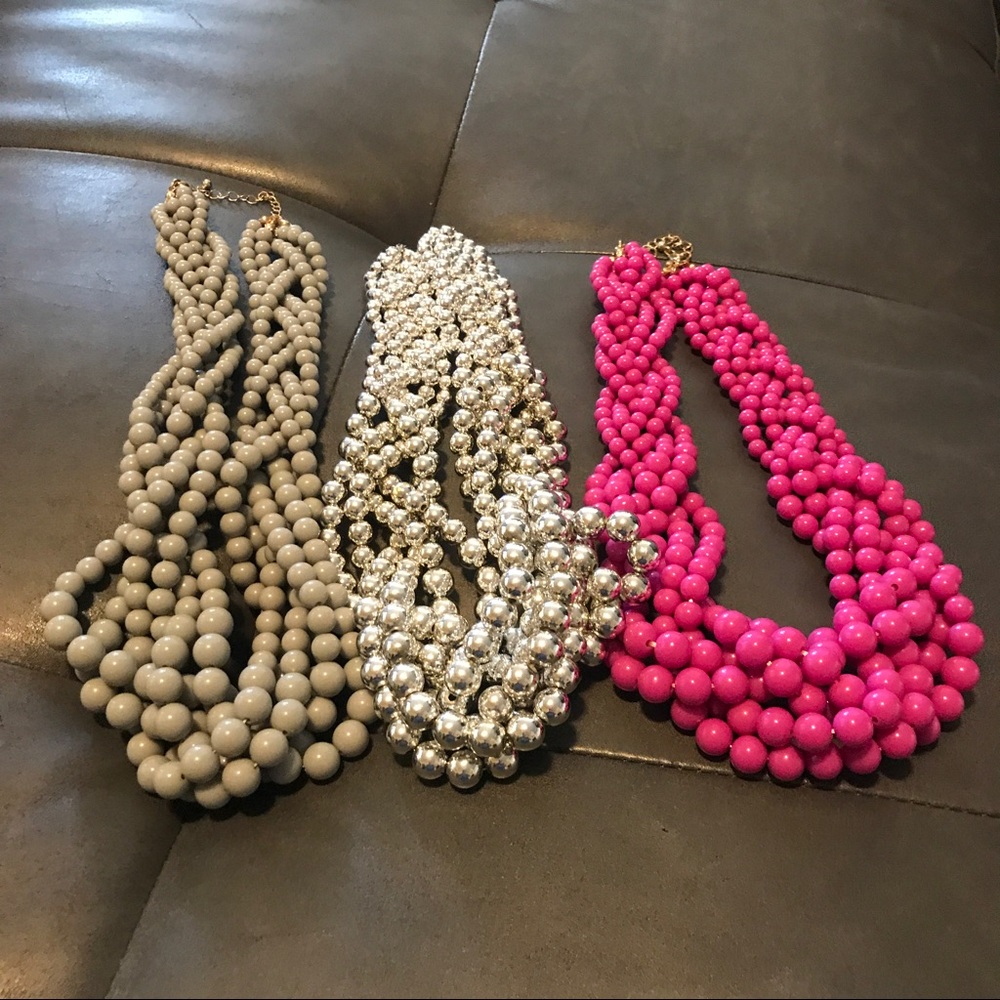 Set of beaded necklaces