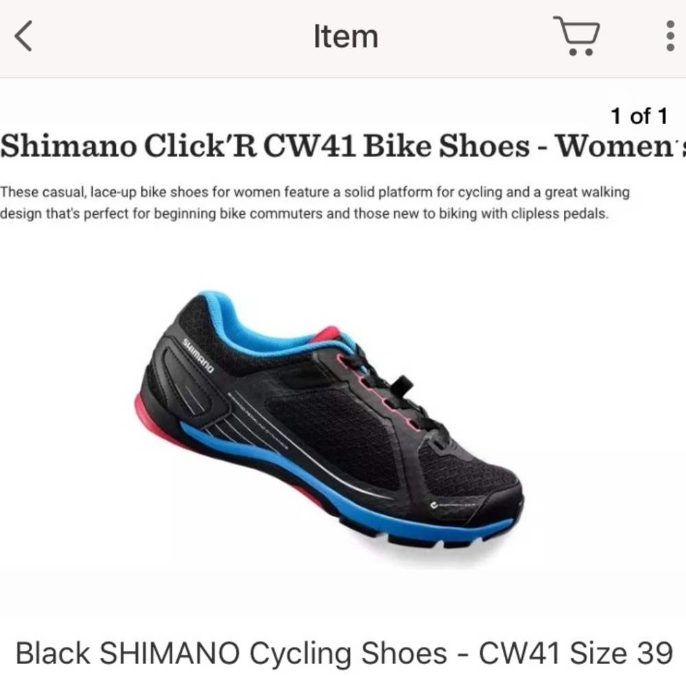 NEW In Box - Black Shimano Cycling Shoes!!