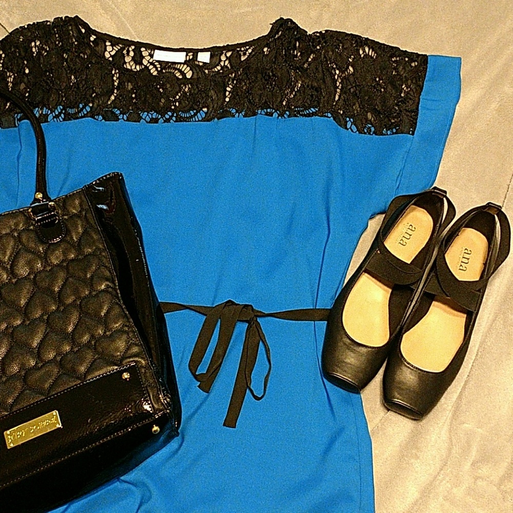 A.N.A. "Mercy" black ballet flats