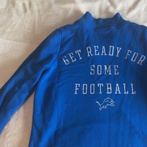 VS pink quarter zip, lightly worn