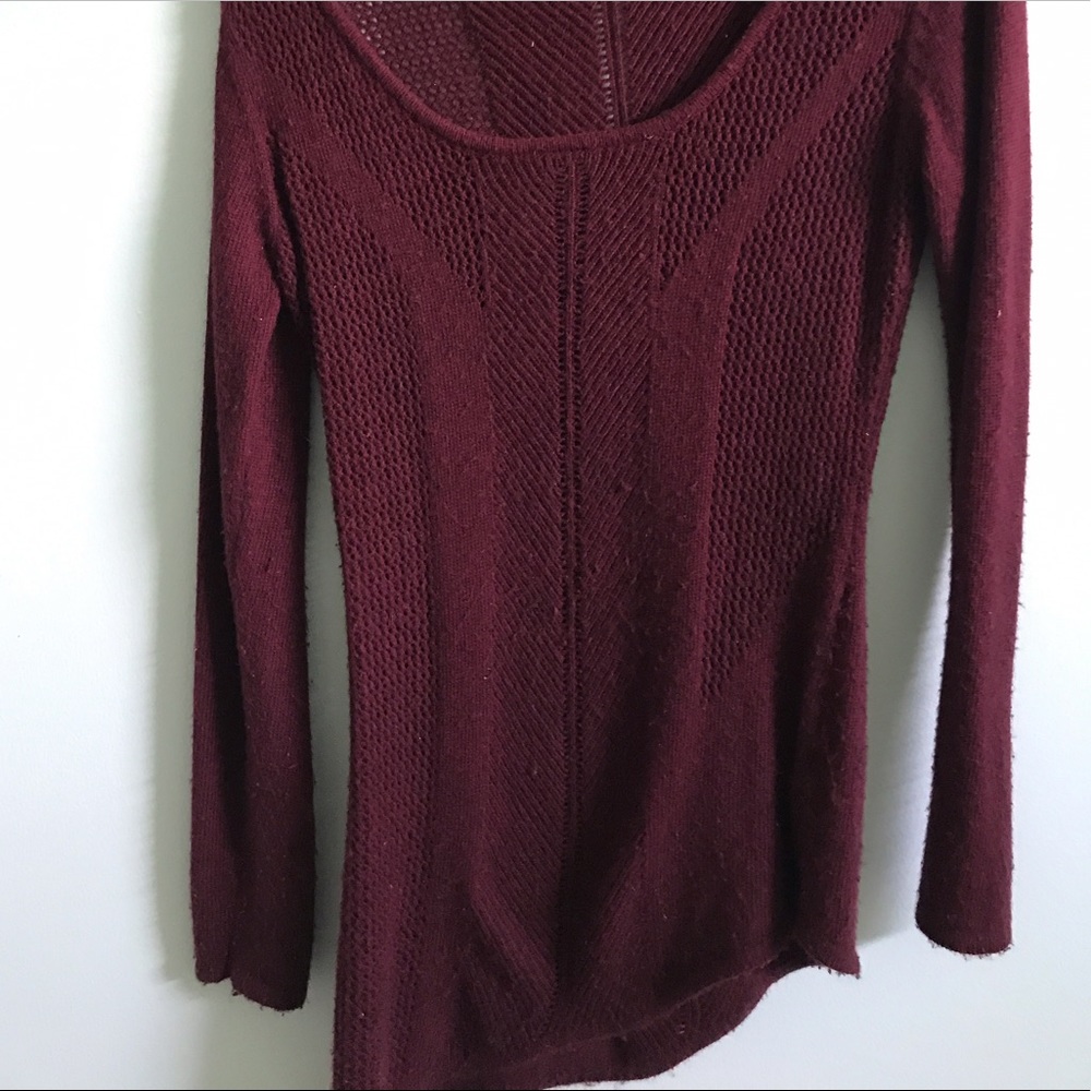 Love Stitch Maroon Sweater