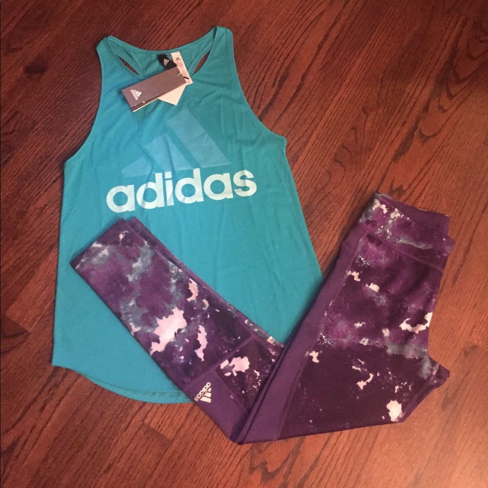 NWT ADIDAS TIGHTS ONLY