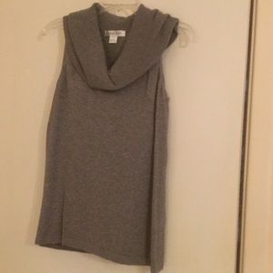 Gray cowlneck sweater