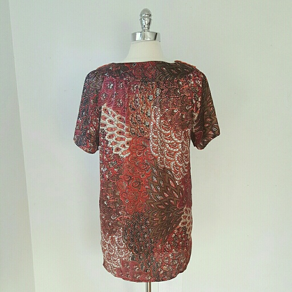 Paisley Embellished Neckline Dress - Picture 4 of 6