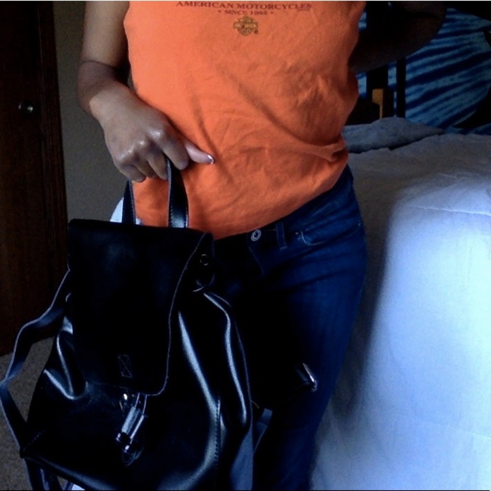 Co-lab leather backpack