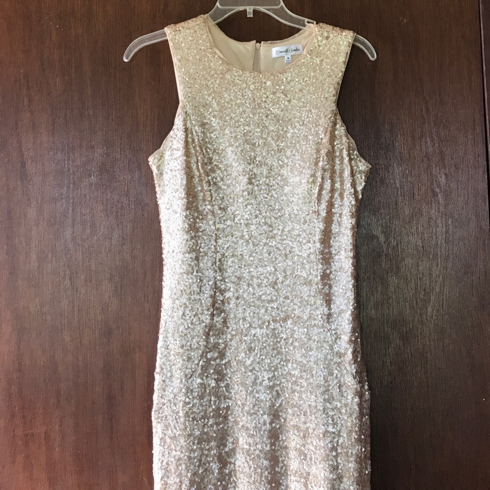 Gold Sparkling Prom Dress