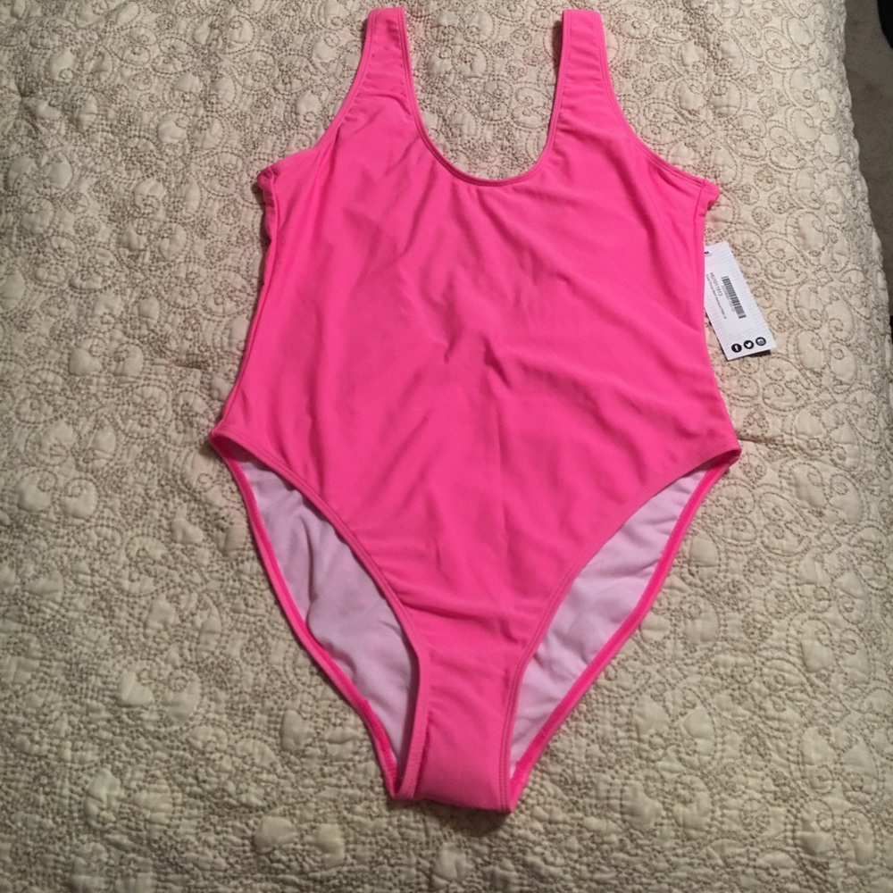 Hot Pink one piece swimsuit!