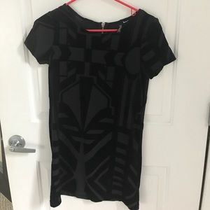 Black felt dress from H&M