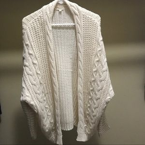 Oversize crocheted sweater