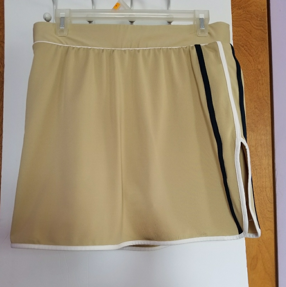 Calvin Kline golf Skirt with attached shorts Tan