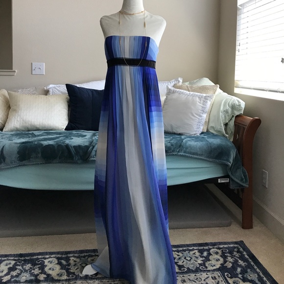 Floor length silk dress - Picture 1 of 8