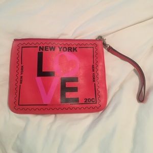 Small makeup or accessory bag w wrist strap