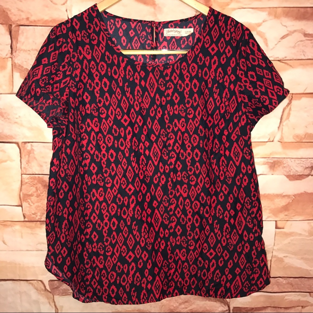 Women Fadded Glory Scoop neck Top