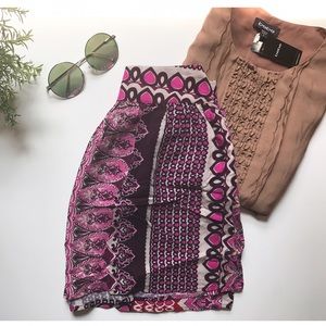 Boho Mini Skirt