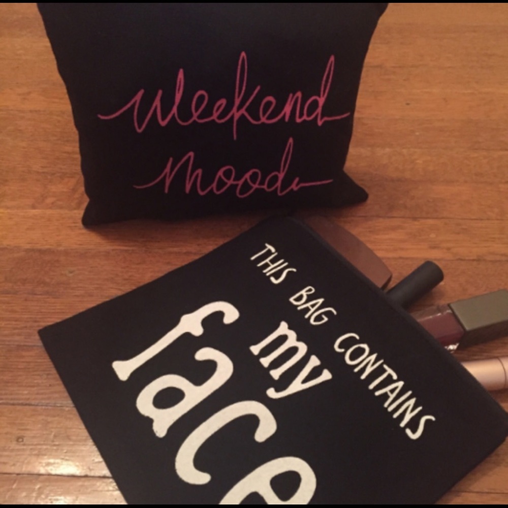 Canvas cosmetic bags