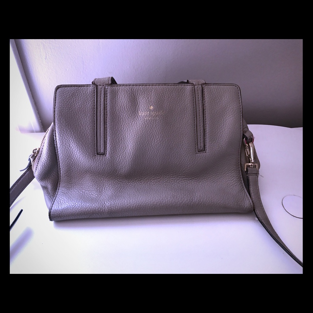 Kate spade taupe cross body/satchel