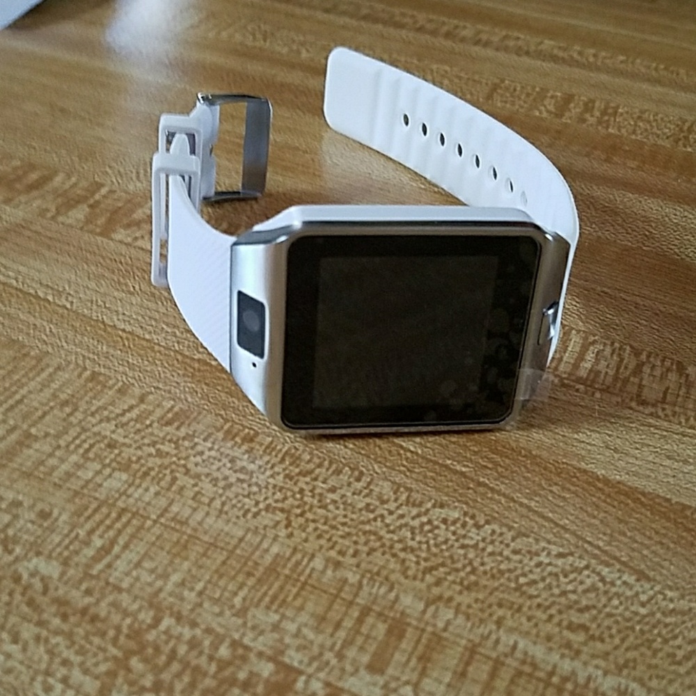White smart phone watch