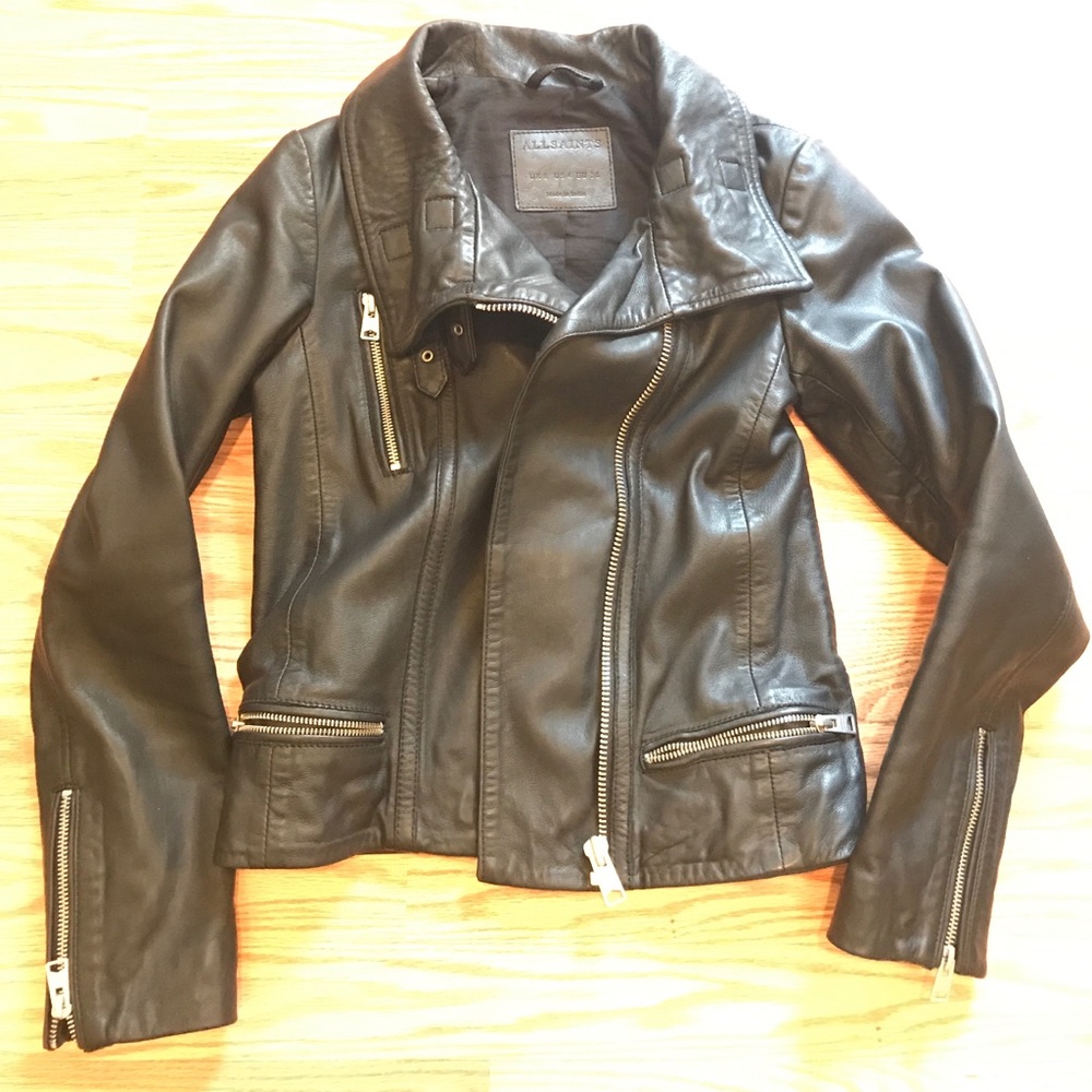 All Saints Bales Leather Jacket