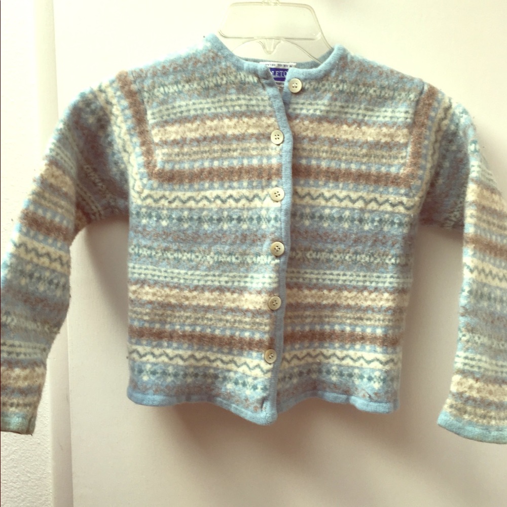Little childs wool Pendleton multi colored sweater