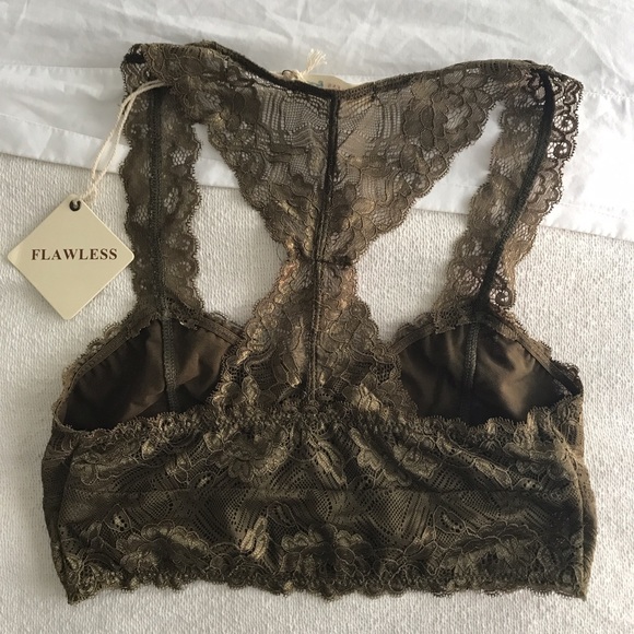 New Olive Lacey bralette halter - Picture 2 of 3