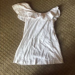 Lilly Pulitzer white shoulder top