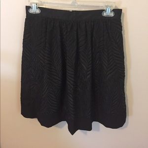 J. Crew Short flairy black skirt