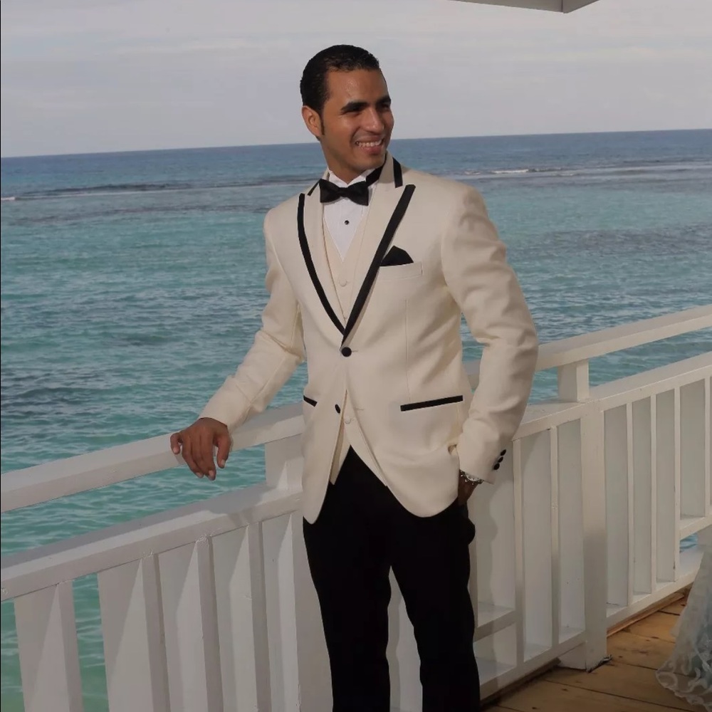 Handmade Casimir English Suit wedding men's + Vest