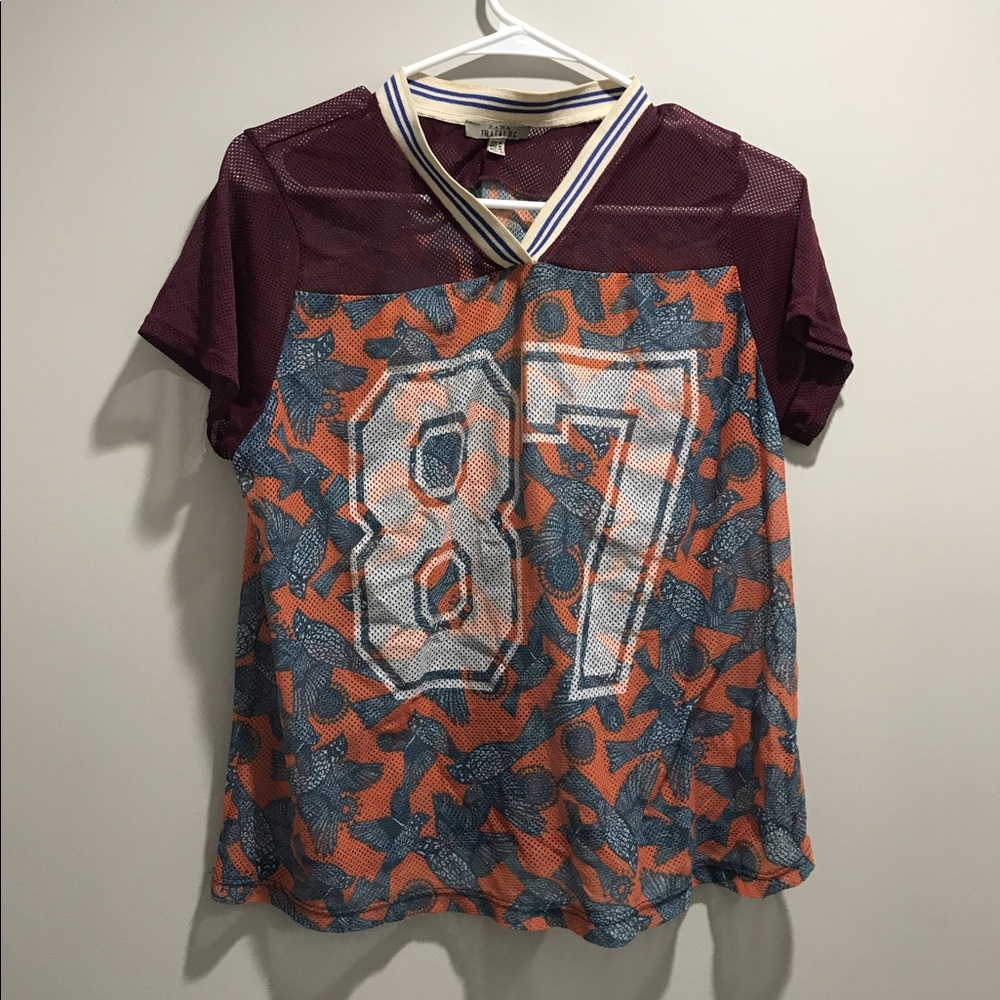 Zara Mesh jersey shirt
