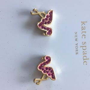 Flamingo Kate spade earrings