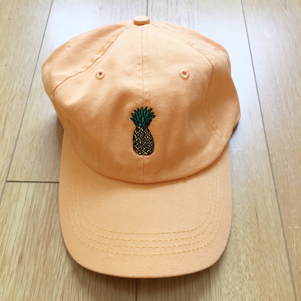 Orange Pineapple Baseball Cap Hat