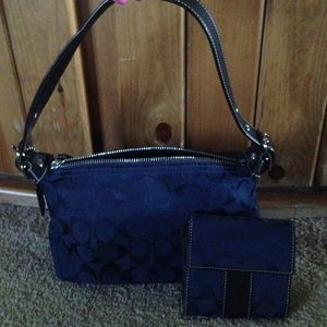 Coach purse with matching wallet