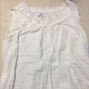 Loft white tank top