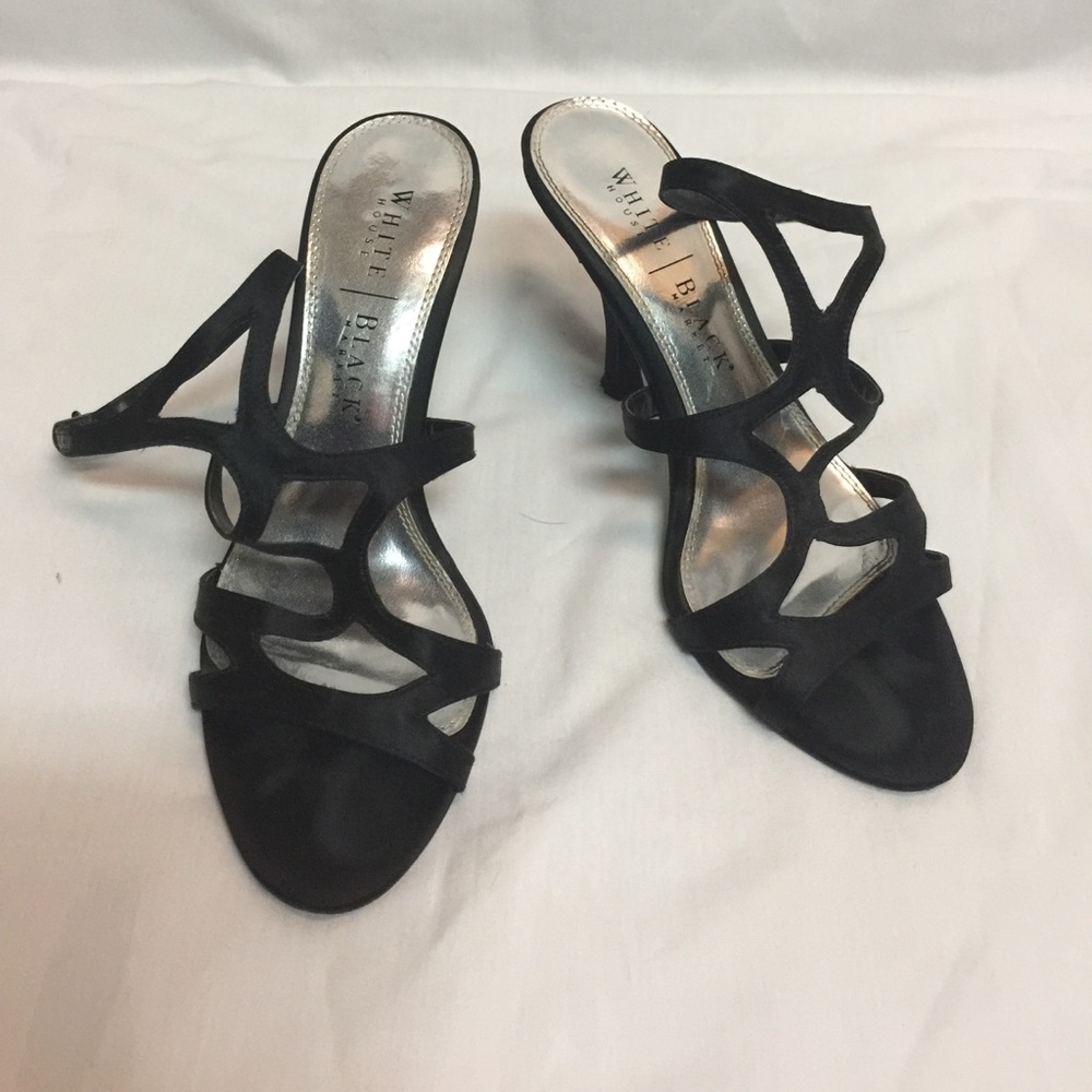 Strapped Black Heels