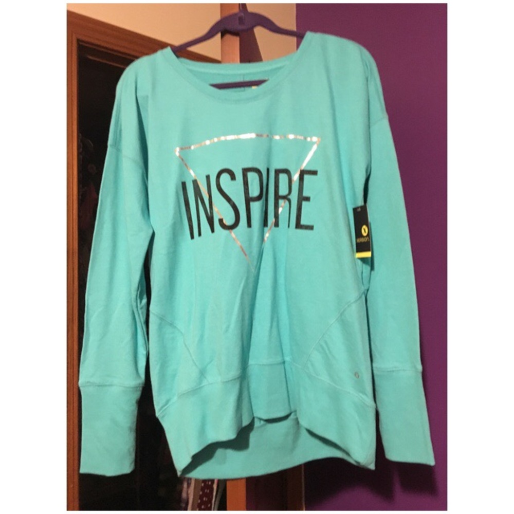 New light blue xersion brand long sleeve shirt