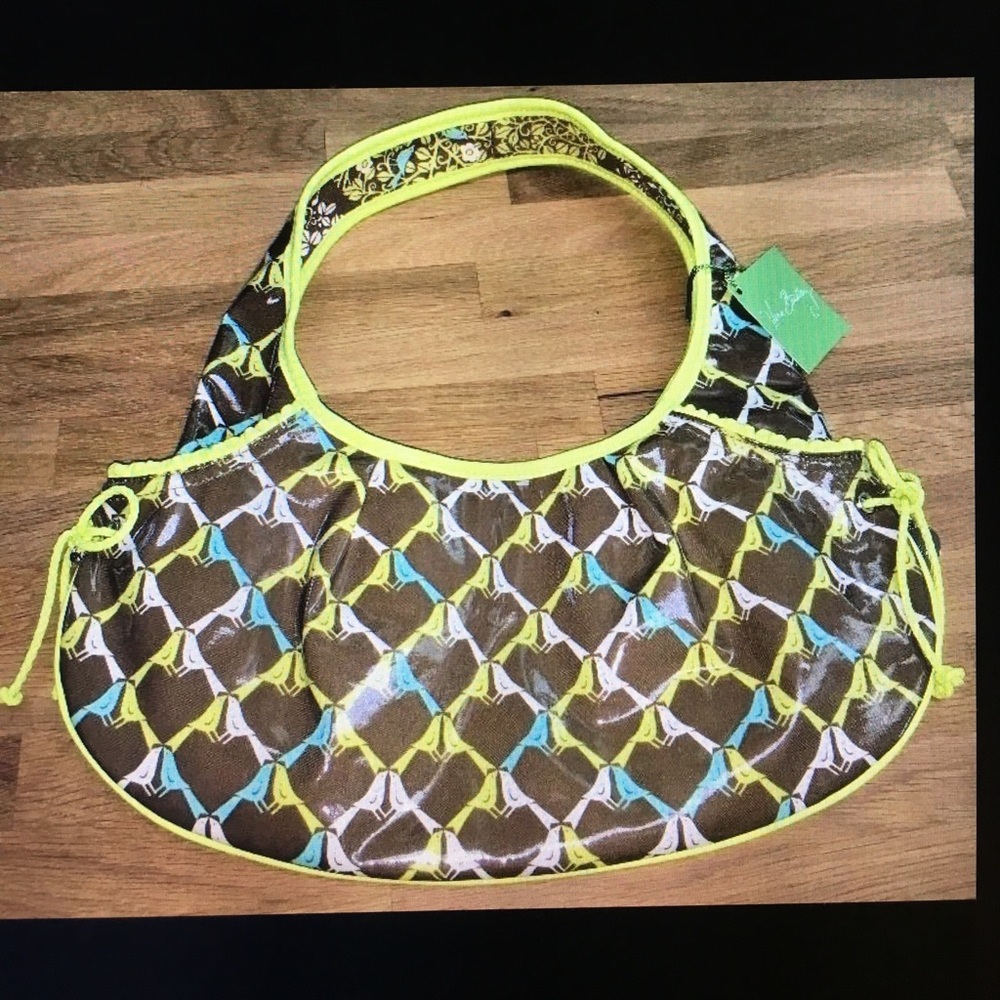 Vera Bradley handbag purse NWT green brown NEW