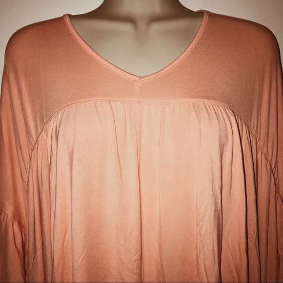 🎀CLEARANCE🎀Orange creamcicle poncho top - Picture 2 of 5