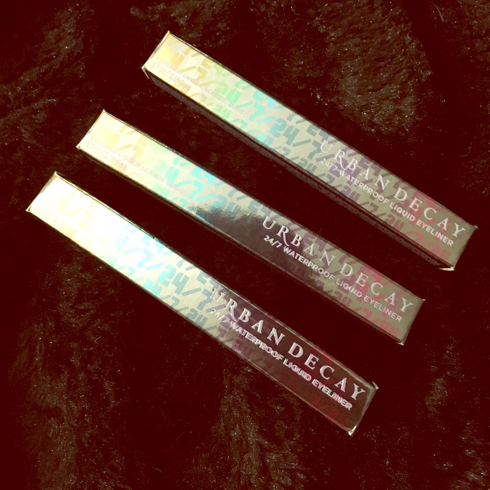 NIB Lot of 3 URBAN DECAY 24/7 Liquid Eyeliners