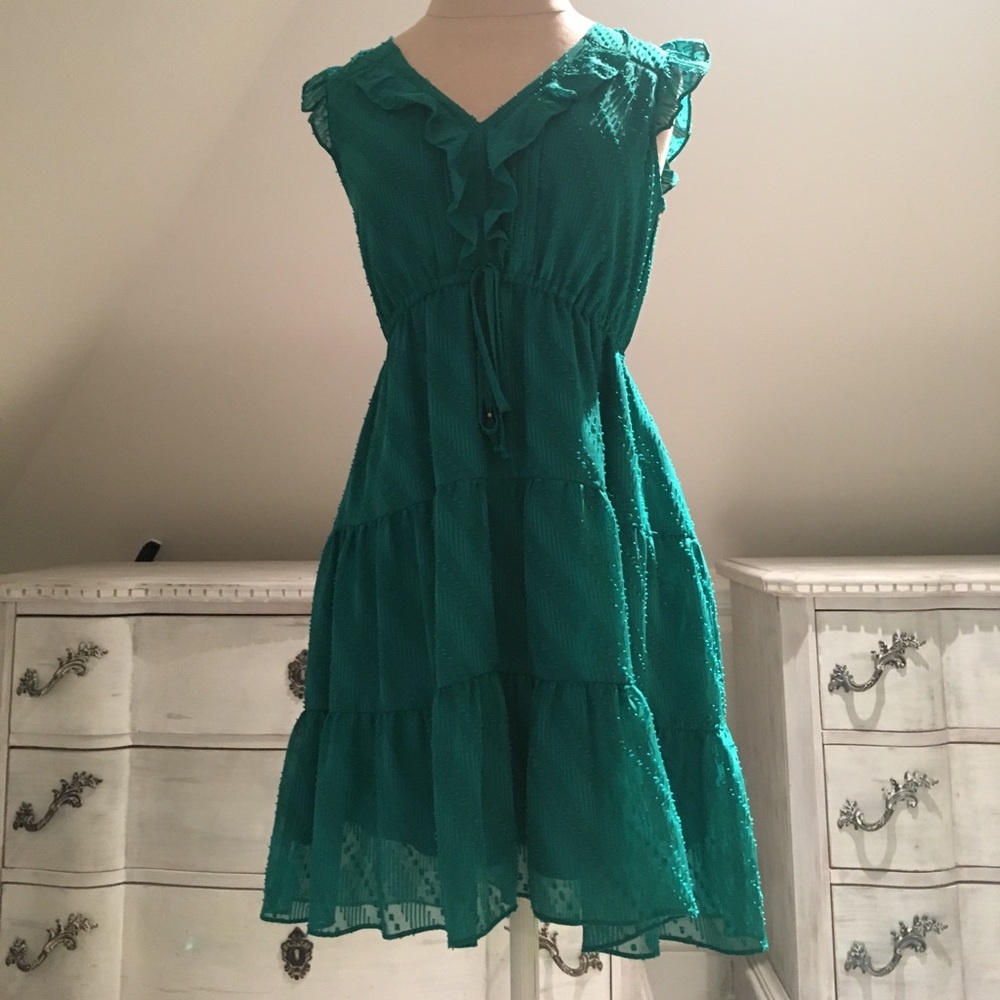 Emerald Green Anthropologie Beautiful dress