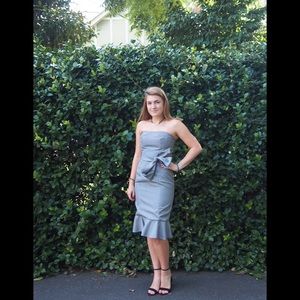 Max and Cleo Strapless Gingham Dress NEW