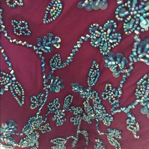 Unique purple and blue sequenced prom dress! - Picture 5 of 8