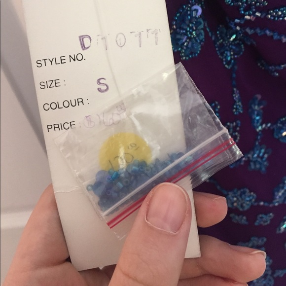 Unique purple and blue sequenced prom dress! - Picture 7 of 8