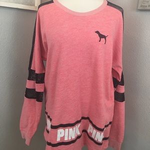 Victoria's Secret Pink Mesh Sweater
